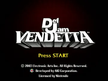 Def Jam - Vendetta screen shot title